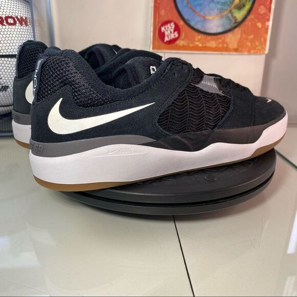 🆕 Nike Ishod Wair SB 'Black White' - Mens 8 - Picture 5 of 12